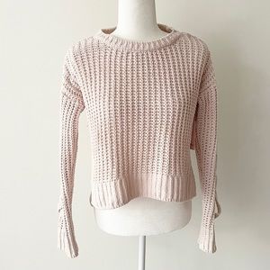 Candie’s | Pink Braid Detail Knit Sweater *NWT*